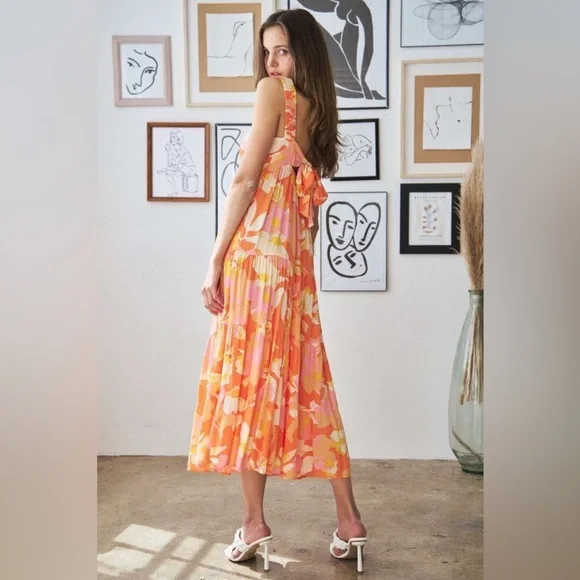 Pinkblush floral maxi dress with pockets nwt - Picture 6 of 7